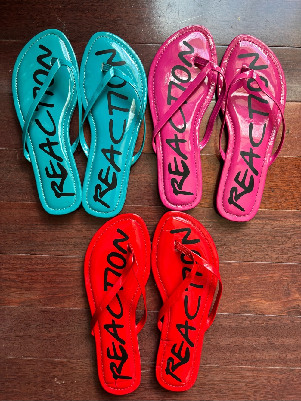 3- Kenneth Cole reaction flip-flop thong sandals women’s size 7 1/2